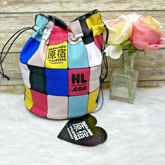 Harajuku Lovers Gwen Stefani Multicolor Drawstring Top Purse HandBag Hobo Bag